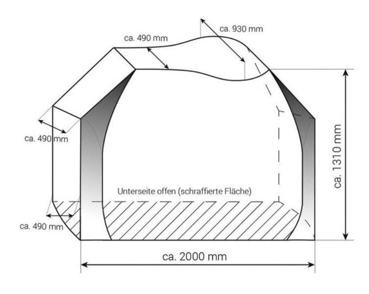 Schutzhülle Universal Zwoo für Fahrradträger bis zu 2 Fahrräder