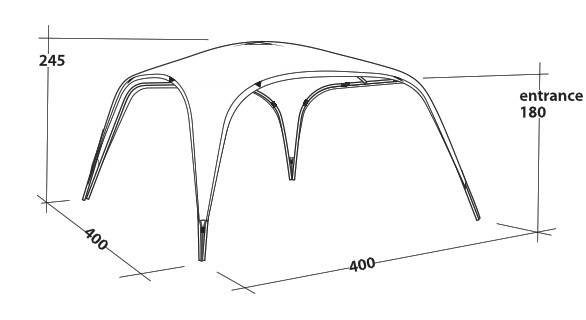 Event Lounge XL Pavillon 4 x 4 m