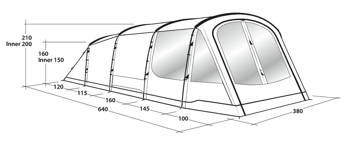 6 Personen Tunnelzelt Norwood 6