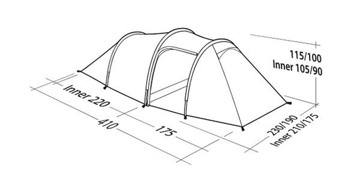 4 Personen Campingzelt Pioneer 4 EX Ausstellungsstück