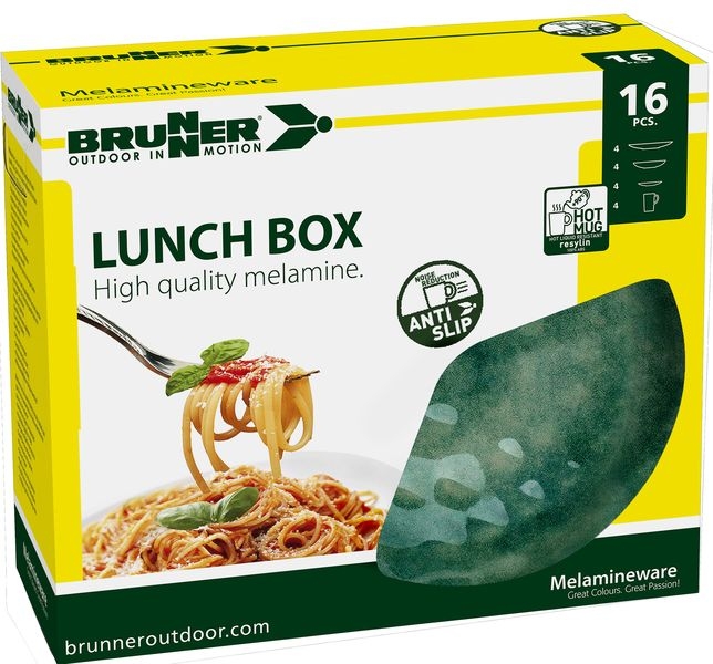 Geschirrset Lunch box Ventian Sea green 16-teilig