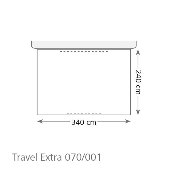 Busvorzelt Travel Extra 340 x 240 cm