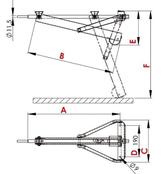 Steckstütze Compact 800 kurz