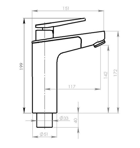 Einhebelmischer Vector E5 Bad