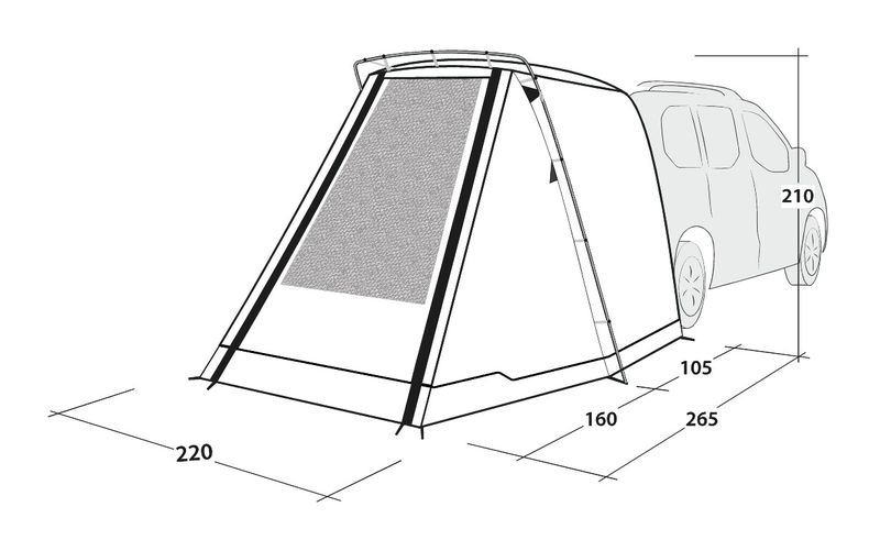 Heckzelt Sandcrest S 2023