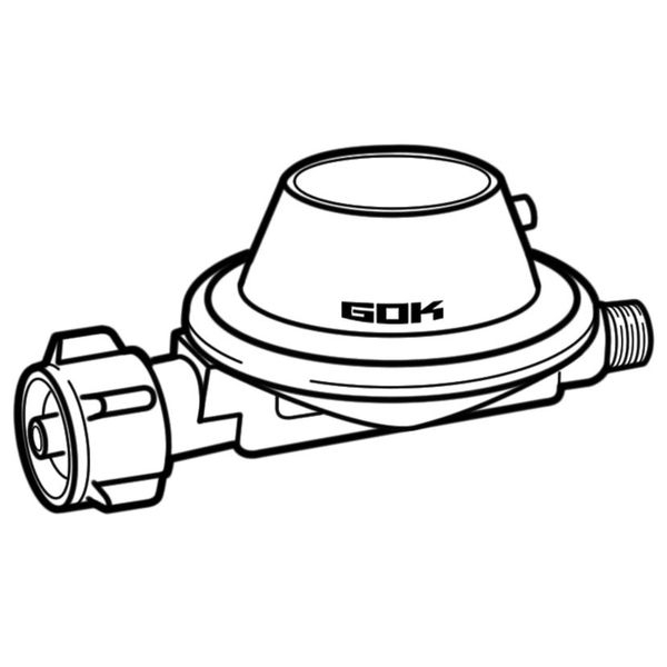 Niederdruckregler 0,8 kg/h - 30 mbar