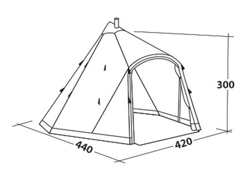 10 Personen Tipizelt Trapper Chief