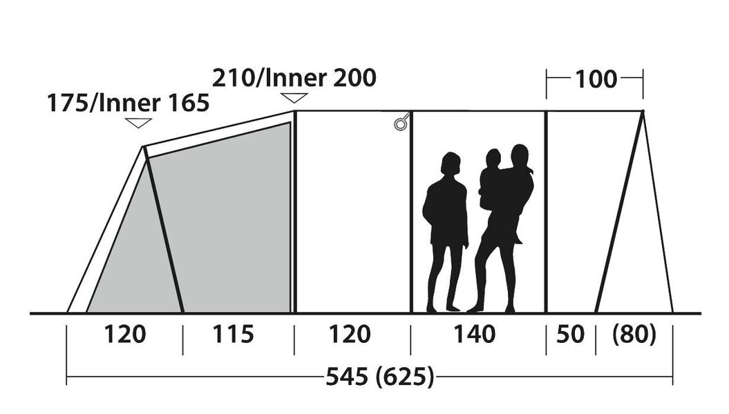 5 Personen Tunnelzelt Denver 5