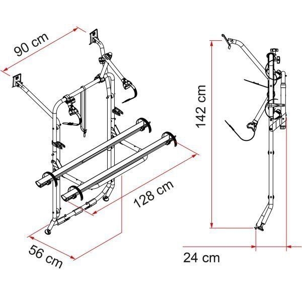 Fahrradträger Carry-Bike VW T6 - Für VW T6 Modelle ab 2015 mit Heckklappe