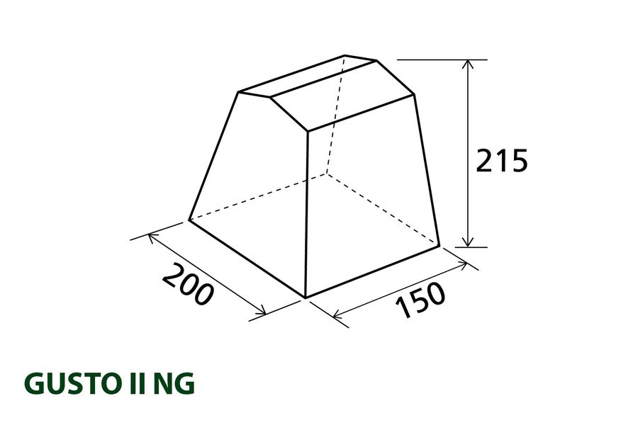 Küchenzelt Gusto NG II 200 x150 grau