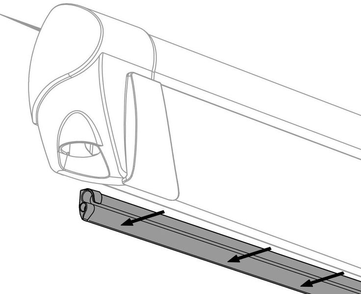 Montage-Set für Omnistor Serie 5 und 8 für Thule QuickFit, weiß