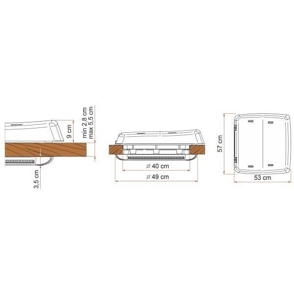 Dachhaube Vent F Pro crystal