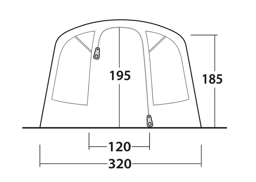 5 Personen Tunnelzelt Colorado 5 Air