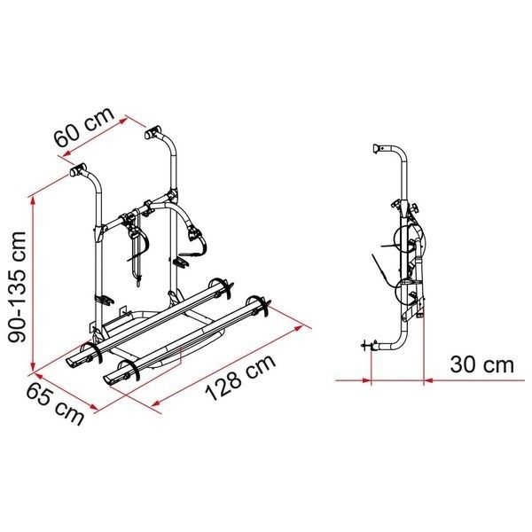 Fahrradträger Carry Bike Pro Hymer - Dethleffs - Sondermodell für spezifische Fahrzeuge