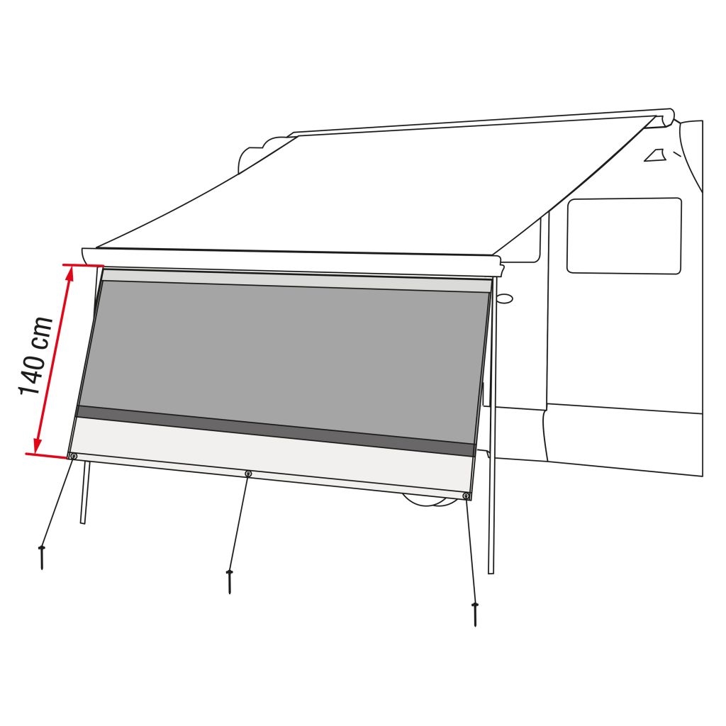 Vorderwand Blocker 450 f. F45S/F45L/F65S/F65L/F80 und Caravanstore