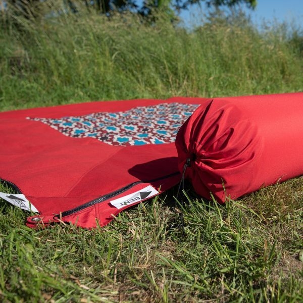 Kissenrolle „Zip XL Lounger" rot