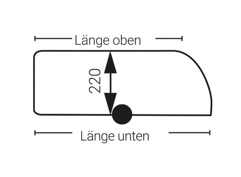 Hindermann Wohnwagen-Schutzhülle Wintertime, 550 x 250 x 220 cm