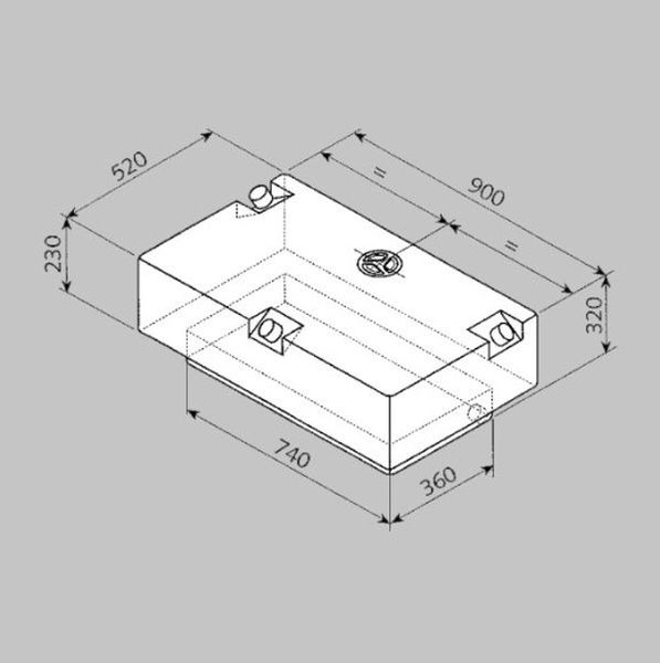 Frischwassertank  EV2201 124l