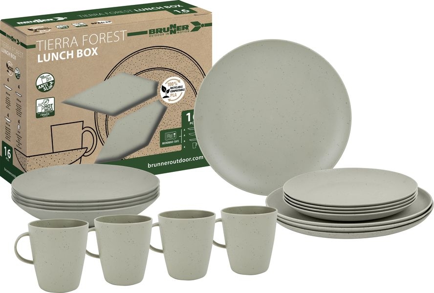 Geschirrset Lunch Box Tierra Forest 16-teilig