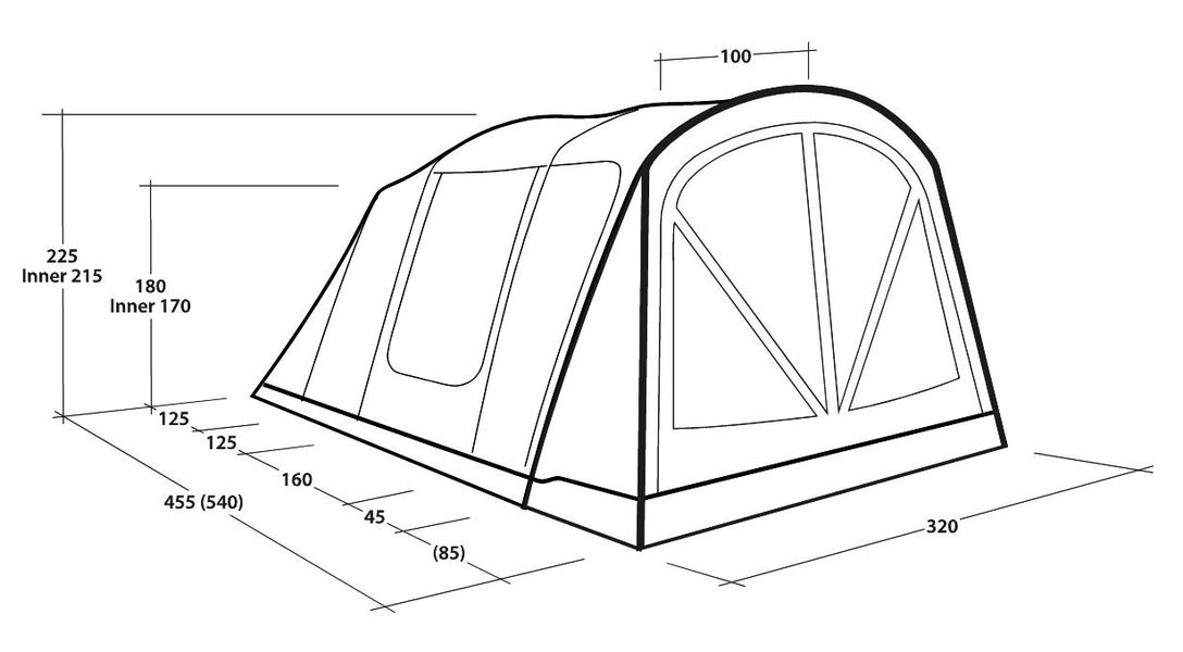 5 Personen Tunnelzelt Nashville 5 Air TC