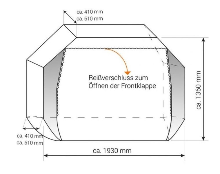 Schutzhülle Concept Zwoo für Fahrradträger bis 3 Fahrräder