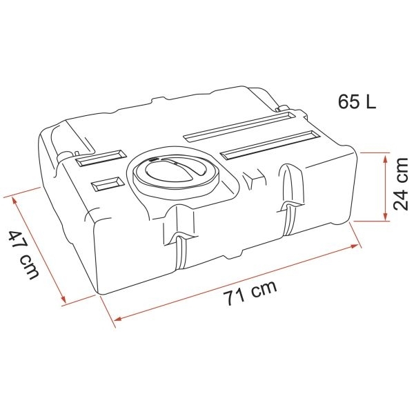 Fiamma Frischwassertank 65 Liter