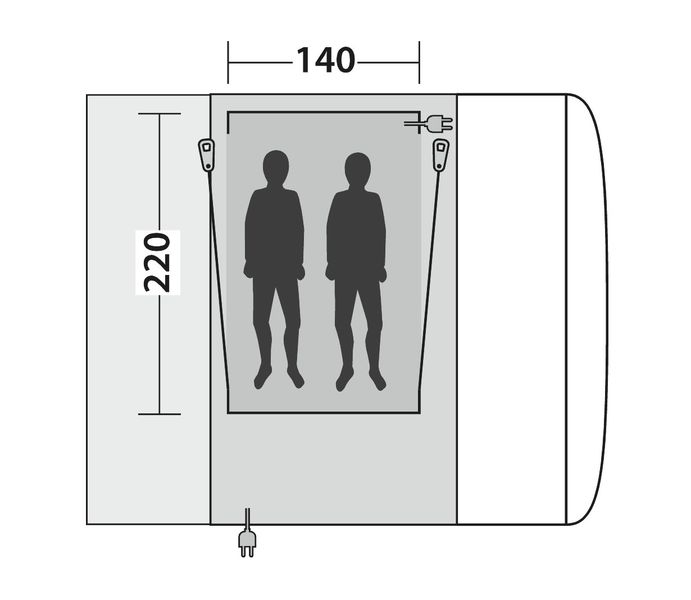 Innenzelt für 2 Personen