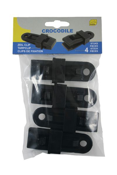 Crocodile Tarpclip, 4er-Set