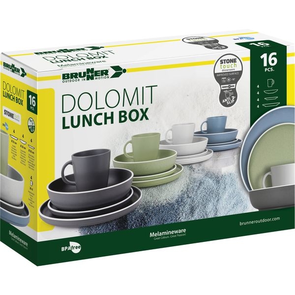 Geschirrset Lunchbox Dolomit