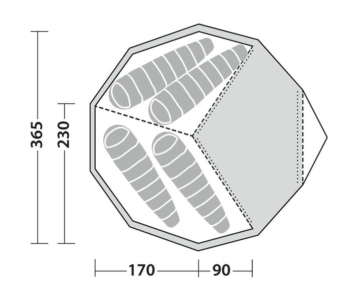 Innenzelt für Chinook Ursa S für bis zu 4 Personen Ausstellungsstück