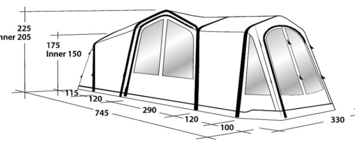 5 Personen Tunnelzelt Middleton 5A Ausstellungsstück