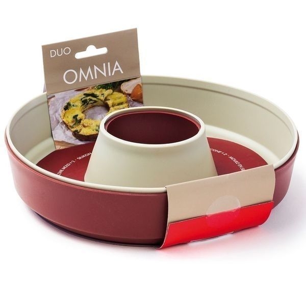 Omnia Silikonform Set, 2 Stück rot, beige