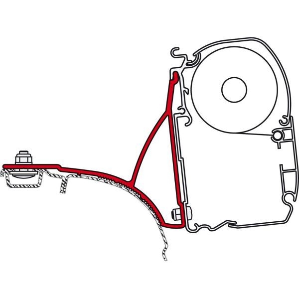 Markise Fiammastore F45s VW T5/T6 California 260, polarweiß