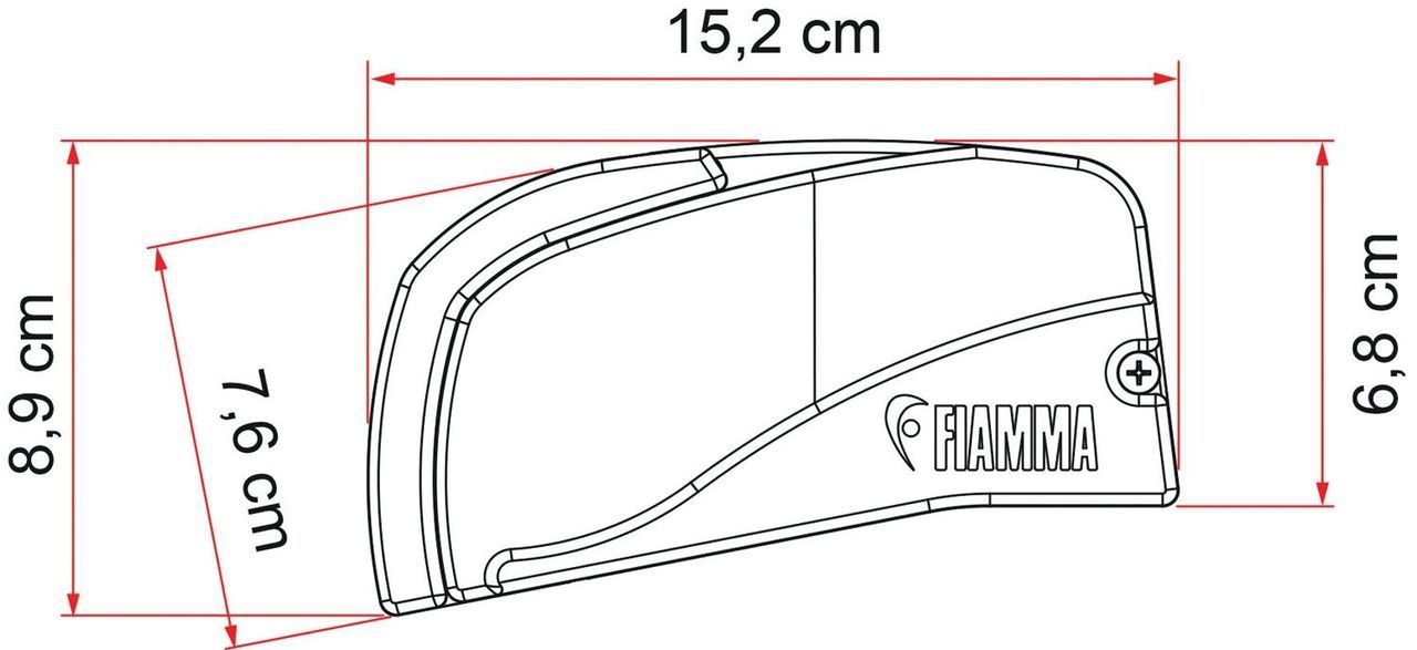 Fiamma Markise F40 Van, Länge 270 cm, Gehäuse Deep Black