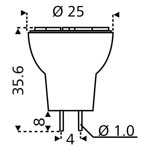 6er SMD  Spot, 120°, warmweiß, 15-20W