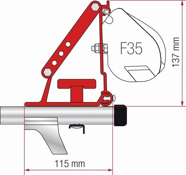 Markisenadapter Kit Auto F35 Pro für Dachträger