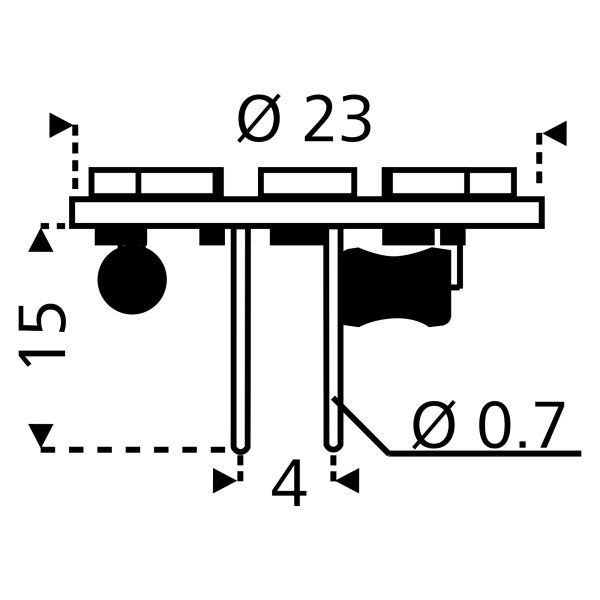 6er SMD Modul, 120°, warmweiß,15-20W