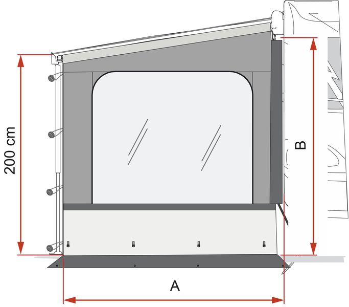 Fiamma Seitenwand Side W Pro