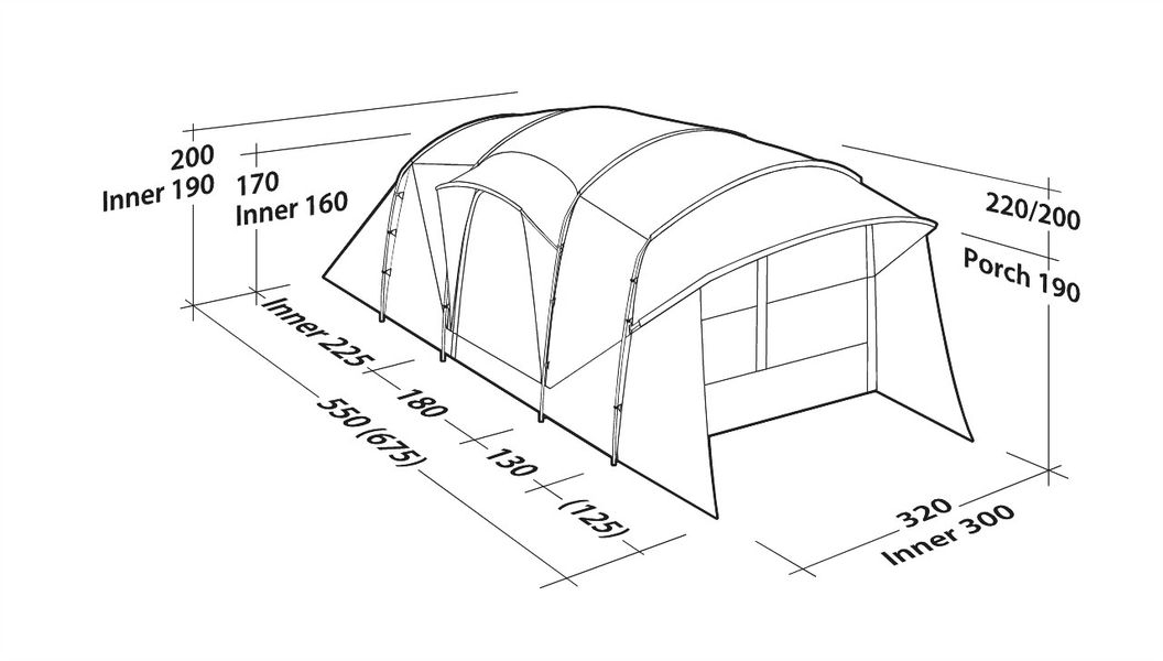 5 Personen Tunnelzelt Eagle Rock TC 5XP Ausstellungsstück