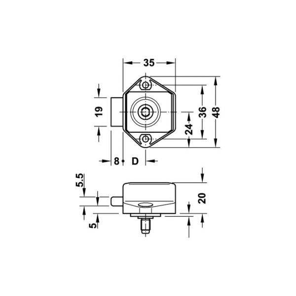 Aufschraub-Riegelschloss Push-Lock Mini