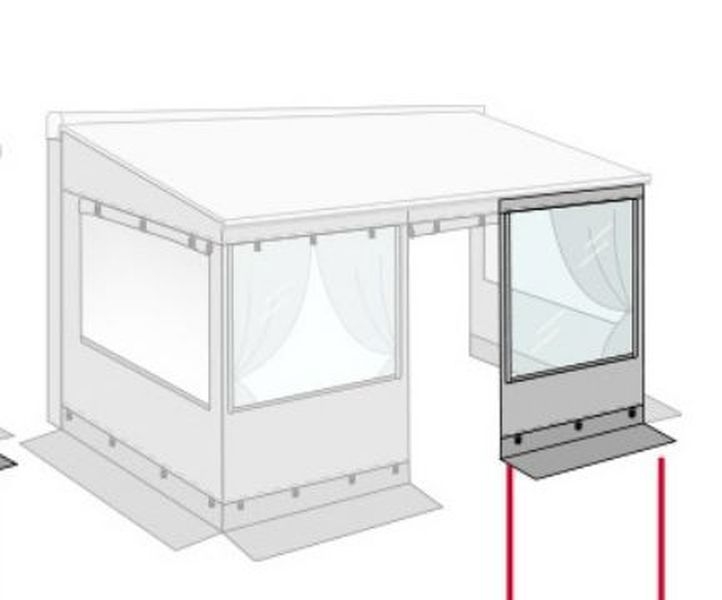 Frontwanderweiterung Privacy Room CS 130 cm