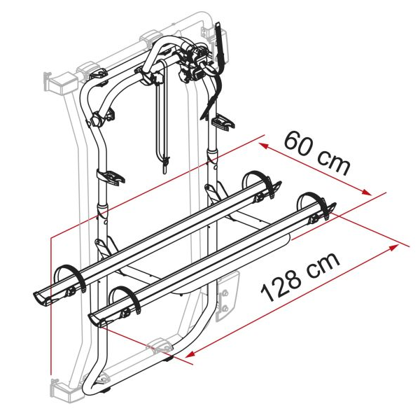 Fahrradträger Carry-Bike Frame silber