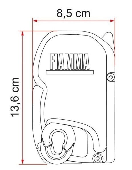 Fiamma Markise F 45 S, Länge 260 cm, Fb. Royal blue, PW