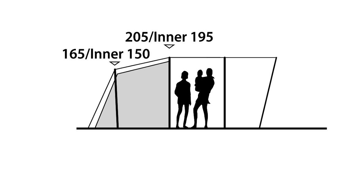 3 Personen Tunnelzelt Rock Lake 3 ATC Ausstellungsstück