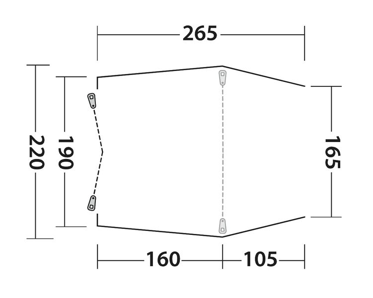 Heckzelt Sandcrest S 2023