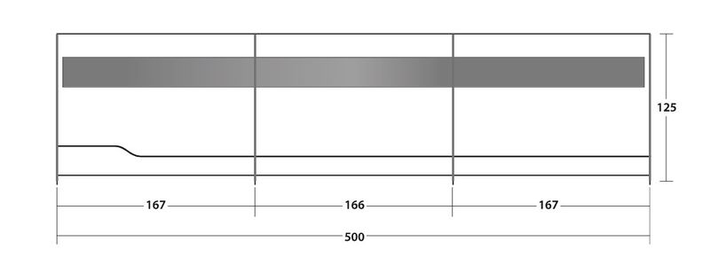 Windschutz Charcoal Grey 500 x 125 cm