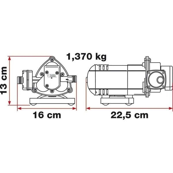 Pumpe Aqua 8 12V 7l