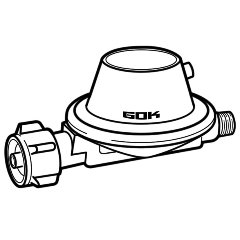 Niederdruckregler 1,5 kg/h - 50 mbar