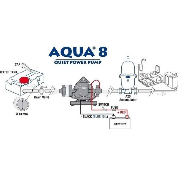 Pumpe Aqua 8 12V 7l