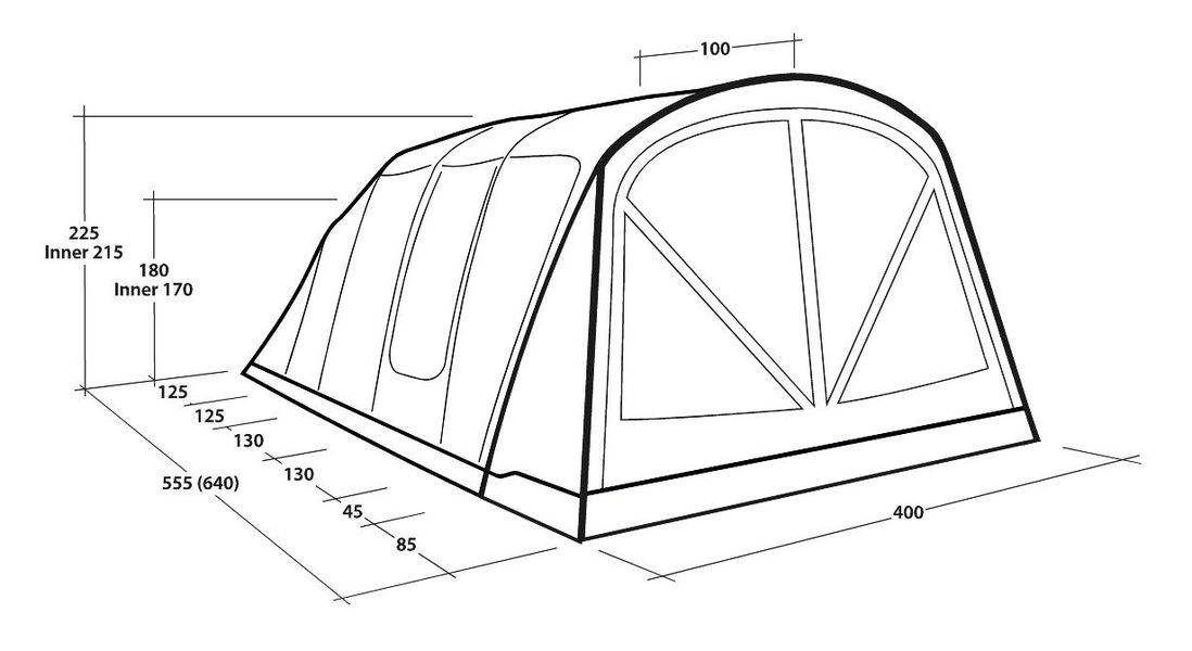 6 Personen Tunnelzelt Alabama 6 Air TC